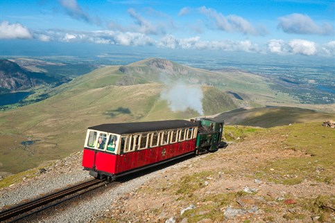 The world famous Snowdon Mountain Railway