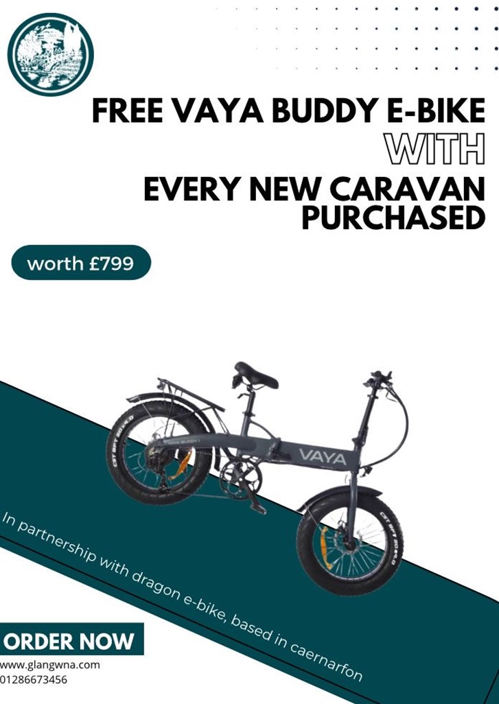 New Unknown (will not show on web site) Vaya Buddy Ebike 2 bedroom caravan for sale £0.00